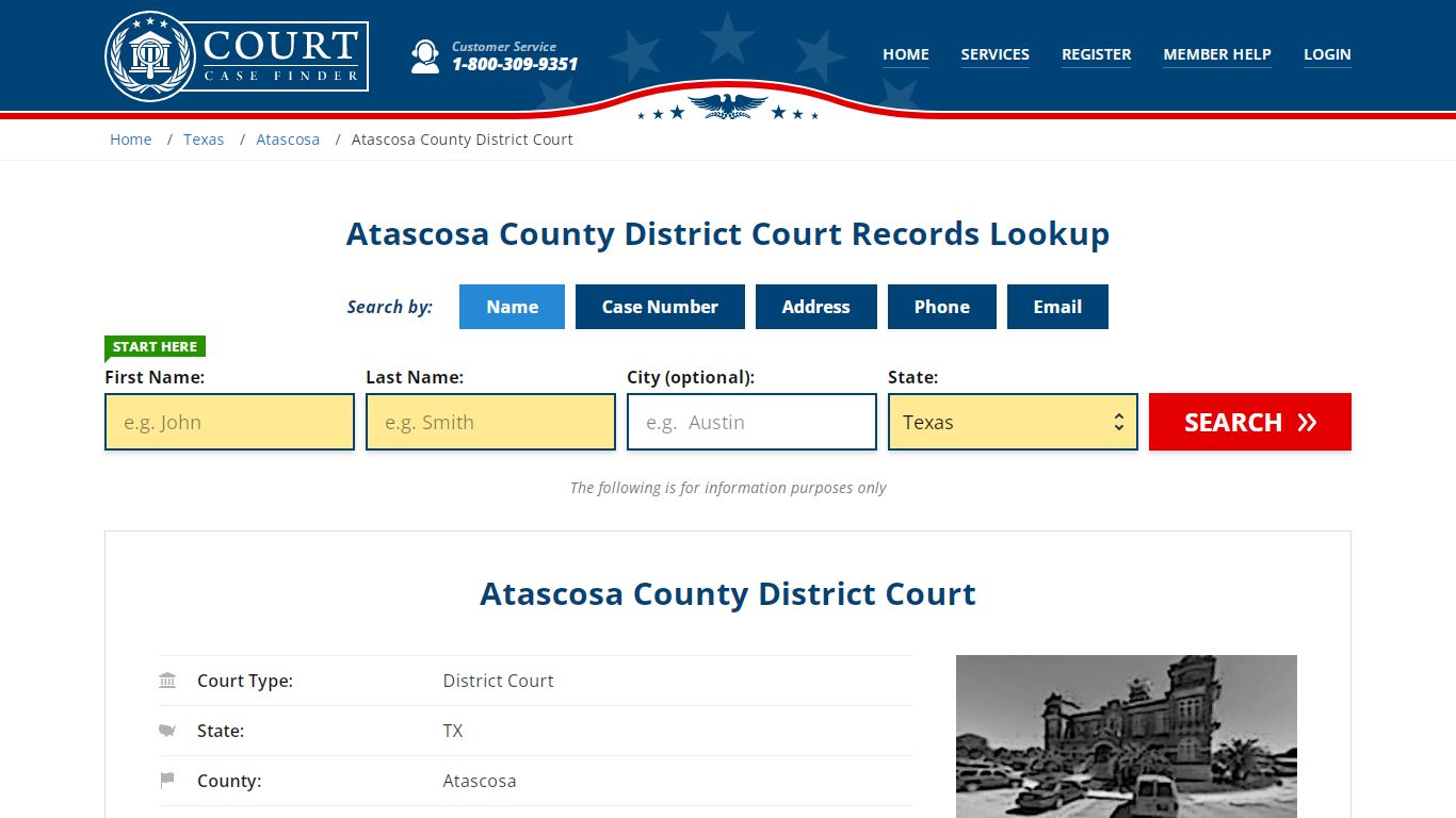 Atascosa County District Court Records Lookup - CourtCaseFinder.com